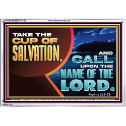 TAKE THE CUP OF SALVATION  Art & Décor Acrylic Frame  GWAMAZEMENT12152  "32X24"