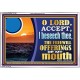 ACCEPT THE FREEWILL OFFERINGS OF MY MOUTH  Bible Verse for Home Acrylic Frame  GWAMAZEMENT12158  