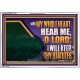 HEAR ME O LORD I WILL KEEP THY STATUTES  Bible Verse Acrylic Frame Art  GWAMAZEMENT12162  