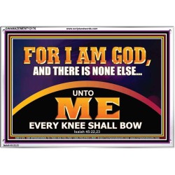 UNTO ME EVERY KNEE SHALL BOW  Scripture Wall Art  GWAMAZEMENT12176  "32X24"