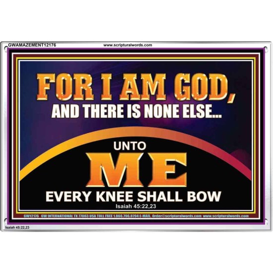 UNTO ME EVERY KNEE SHALL BOW  Scripture Wall Art  GWAMAZEMENT12176  