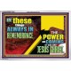 THE POWER AND COMING OF OUR LORD JESUS CHRIST  Righteous Living Christian Acrylic Frame  GWAMAZEMENT12430  