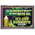 MY CUP RUNNETH OVER  Unique Power Bible Acrylic Frame  GWAMAZEMENT12588  "32X24"