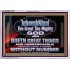 JEHOVAH NISSI THE GREAT THE MIGHTY GOD  Scriptural Décor Acrylic Frame  GWAMAZEMENT12698  "32X24"