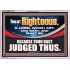 THOU ART RIGHTEOUS O LORD  Christian Acrylic Frame Wall Art  GWAMAZEMENT12702  "32X24"