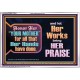 HONOR YOUR MOTHER FOR ALL THAT SHE HAVE DONE FOR YOU  Scriptural Portrait Acrylic Frame  GWAMAZEMENT12834  