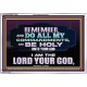 DO ALL MY COMMANDMENTS AND BE HOLY   Bible Verses to Encourage  Acrylic Frame  GWAMAZEMENT12962  