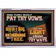 PAY THOU VOWS DECREE A THING AND IT SHALL BE ESTABLISHED UNTO THEE  Bible Verses Acrylic Frame  GWAMAZEMENT12978  