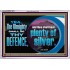 THE ALMIGHTY SHALL BE THY DEFENCE  Religious Art Acrylic Frame  GWAMAZEMENT12979  "32X24"