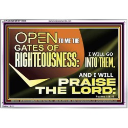 OPEN TO ME THE GATES OF RIGHTEOUSNESS  Children Room Décor  GWAMAZEMENT13036  "32X24"