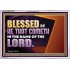 BLESSED BE HE THAT COMETH IN THE NAME OF THE LORD  Ultimate Inspirational Wall Art Acrylic Frame  GWAMAZEMENT13038  "32X24"