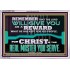 THE LORD WILL GIVE YOU AS A REWARD  Eternal Power Acrylic Frame  GWAMAZEMENT13080  "32X24"