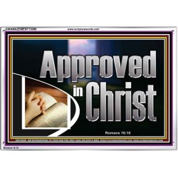 APPROVED IN CHRIST  Wall Art Acrylic Frame  GWAMAZEMENT13098  