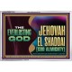 EVERLASTING GOD JEHOVAH EL SHADDAI GOD ALMIGHTY   Christian Artwork Glass Acrylic Frame  GWAMAZEMENT13101  
