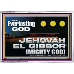 EVERLASTING GOD JEHOVAH EL GIBBOR MIGHTY GOD   Biblical Paintings  GWAMAZEMENT13104  "32X24"