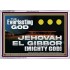 EVERLASTING GOD JEHOVAH EL GIBBOR MIGHTY GOD   Biblical Paintings  GWAMAZEMENT13104  "32X24"