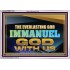 EVERLASTING GOD IMMANUEL..GOD WITH US  Contemporary Christian Wall Art Acrylic Frame  GWAMAZEMENT13105  "32X24"