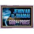 JEHOVAH EL SHADDAI GOD OF MY PRAISE  Modern Christian Wall Décor Acrylic Frame  GWAMAZEMENT13120  "32X24"