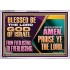 LET ALL THE PEOPLE SAY PRAISE THE LORD HALLELUJAH  Art & Wall Décor Acrylic Frame  GWAMAZEMENT13128  "32X24"