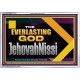 THE EVERLASTING GOD JEHOVAHNISSI  Contemporary Christian Art Acrylic Frame  GWAMAZEMENT13131  