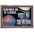 VISIT ME O LORD WITH THY SALVATION  Glass Acrylic Frame Scripture Art  GWAMAZEMENT13136  "32X24"