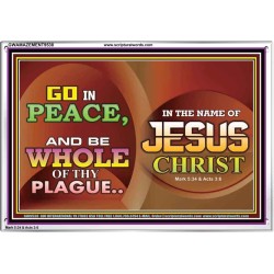 BE MADE WHOLE OF YOUR PLAGUE  Sanctuary Wall Acrylic Frame  GWAMAZEMENT9538  "32X24"