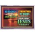 STRENGTHEN MY HANDS THIS DAY O GOD  Ultimate Inspirational Wall Art Acrylic Frame  GWAMAZEMENT9548  "32X24"