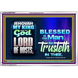 THE MAN THAT TRUSTETH IN THE LORD  Unique Power Bible Picture  GWAMAZEMENT9557  "32X24"