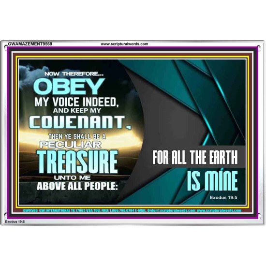 BE A PECULIAR TREASURE UNTO ME ABOVE ALL PEOPLE  Eternal Power Acrylic Frame  GWAMAZEMENT9569  