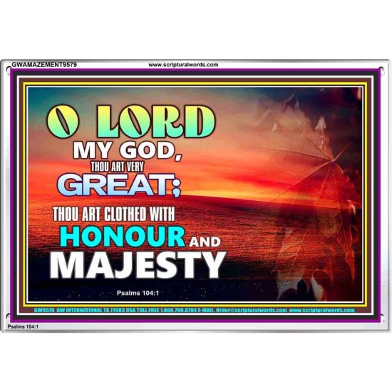 MY GOD THOU ART VERY GREAT  Church Acrylic Frame  GWAMAZEMENT9579  