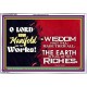 MANY ARE THY WONDERFUL WORKS O LORD  Children Room Acrylic Frame  GWAMAZEMENT9580  