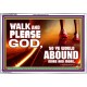 WALK AND PLEASE GOD  Scripture Art Acrylic Frame  GWAMAZEMENT9594  
