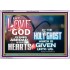 LED THE LOVE OF GOD SHED ABROAD IN OUR HEARTS  Large Acrylic Frame  GWAMAZEMENT9597  "32X24"