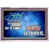 MAKE A JOYFUL NOISE UNTO TO OUR GOD JEHOVAH  Wall Art Acrylic Frame  GWAMAZEMENT9598  "32X24"