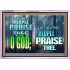 LET THE PEOPLE PRAISE THEE O GOD  Kitchen Wall Décor  GWAMAZEMENT9603  "32X24"