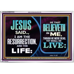 BELIEVE IN HIM AND THOU SHALL LIVE  Bathroom Wall Art Picture  GWAMAZEMENT9791  "32X24"