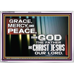 GRACE MERCY AND PEACE UNTO YOU  Bible Verse Acrylic Frame  GWAMAZEMENT9799  "32X24"