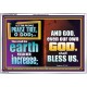 THE EARTH SHALL YIELD HER INCREASE FOR YOU  Inspirational Bible Verses Acrylic Frame  GWAMAZEMENT9895  