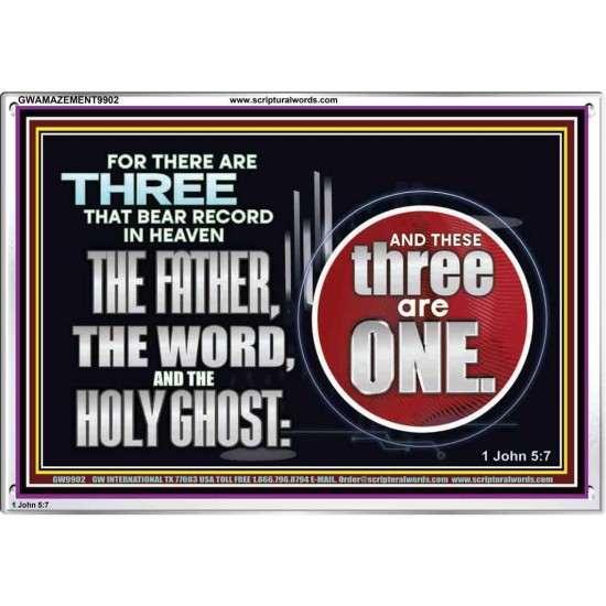 THE THREE THAT BEAR RECORD IN HEAVEN  Modern Wall Art  GWAMAZEMENT9902  