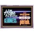 THE HOPE OF RIGHTEOUS IS GLADNESS  Scriptures Wall Art  GWAMAZEMENT9914  "32X24"