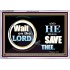 WAIT ON THE LORD AND HE SHALL SAVED THEE  Contemporary Christian Wall Art Acrylic Frame  GWAMAZEMENT9920  "32X24"