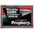 JESUS CHRIST THE SPIRIT OF PROPHESY  Encouraging Bible Verses Acrylic Frame  GWAMAZEMENT9952  "32X24"