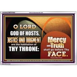 MERCY AND TRUTH SHALL GO BEFORE THEE O LORD OF HOSTS  Christian Wall Art  GWAMAZEMENT9982  "32X24"