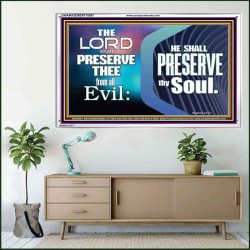 THY SOUL IS PRESERVED FROM ALL EVIL  Wall Décor  GWAMAZEMENT10087  "32X24"