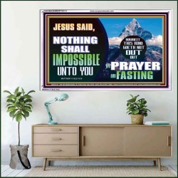 WITH GOD NOTHING SHALL BE IMPOSSIBLE  Modern Wall Art  GWAMAZEMENT10111  "32X24"
