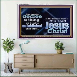 THE LIGHT SHALL SHINE UPON THY WAYS  Christian Quote Acrylic Frame  GWAMAZEMENT10296  "32X24"