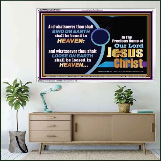 WHATSOEVER THOU SHALT BIND ON EARTH  Custom Wall Art  GWAMAZEMENT10298  