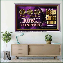 JESUS CHRIST IS LORD EVERY KNEE SHOULD BOW  Custom Wall Scripture Art  GWAMAZEMENT10300  "32X24"