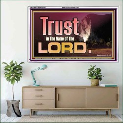 TRUST IN THE NAME OF THE LORD  Unique Scriptural ArtWork  GWAMAZEMENT10303  "32X24"