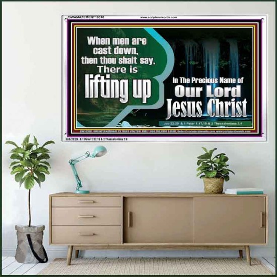 YOU ARE LIFTED UP IN CHRIST JESUS  Custom Christian Artwork Acrylic Frame  GWAMAZEMENT10310  